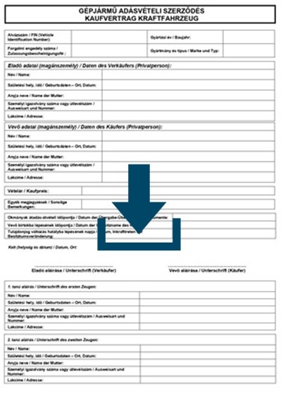 német-magyar kétnyelvű adásvételi szerződés letöltés